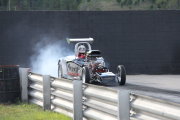 Altered Drag Car Doing Burnout